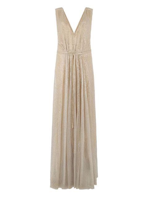 Valentino Garavani v-neck sleeveless maxi dress - Neutrals - zdjęcie produktu nr 1