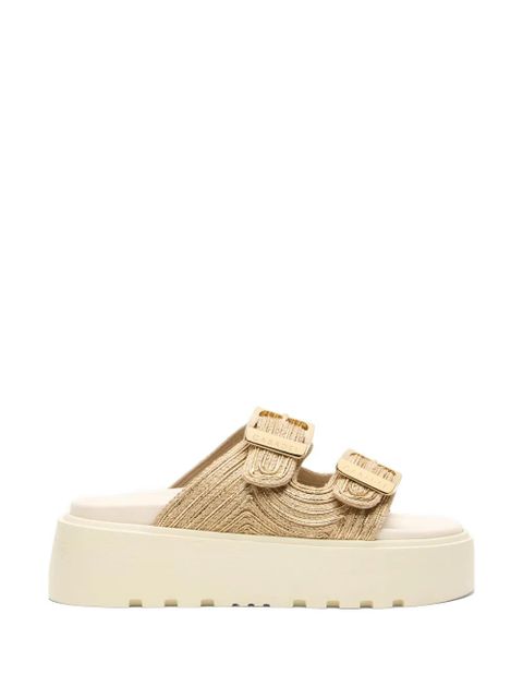 Casadei Thaiti Birki buckle slides - Gold - zdjęcie produktu nr 1