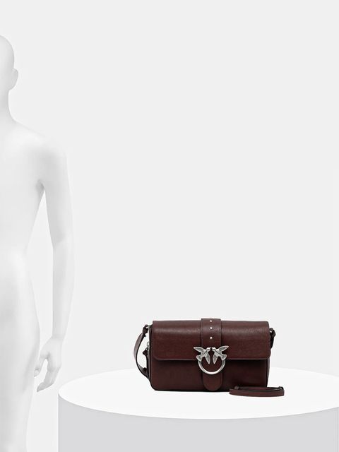 Pinko torebka skórzana kolor brązowy 105081 A2JG