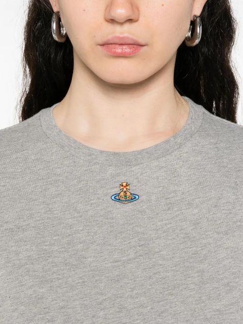 Vivienne Westwood orb-embellished cotton T-shirt - Grey