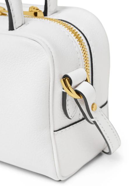 Versace La Medusa leather mini tote bag - White