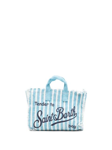 MC2 Saint Barth striped frayed-edge phone bag - Blue - zdjęcie produktu nr 1