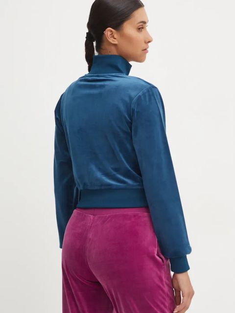 Guess bluza damska kolor granatowy z aplikacją