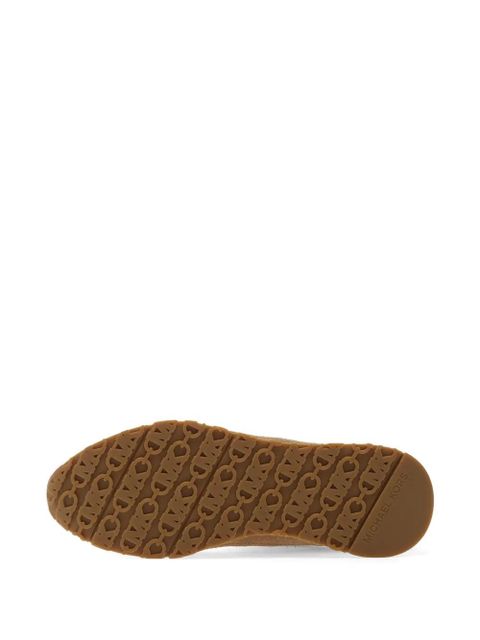 Michael Kors monogram-print sneakers - Brown