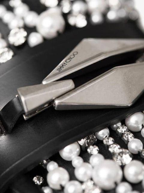 Jimmy Choo Marlow diamond loafers - Black