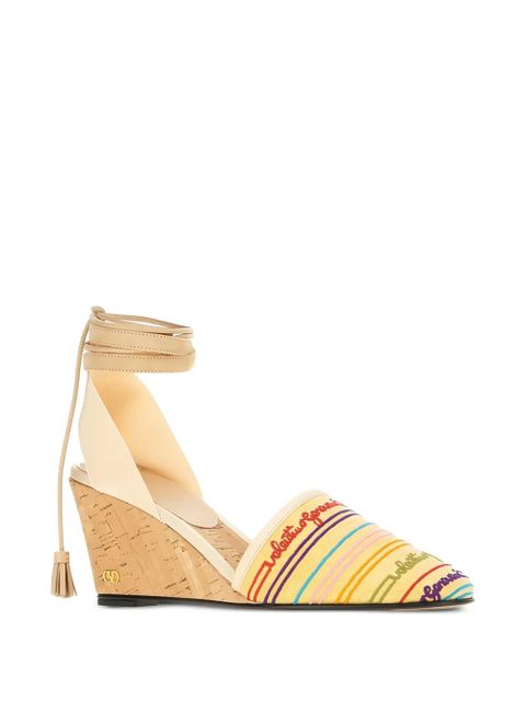 Valentino Garavani multicolour striped espadrilles - Neutrals - zdjęcie produktu nr 2