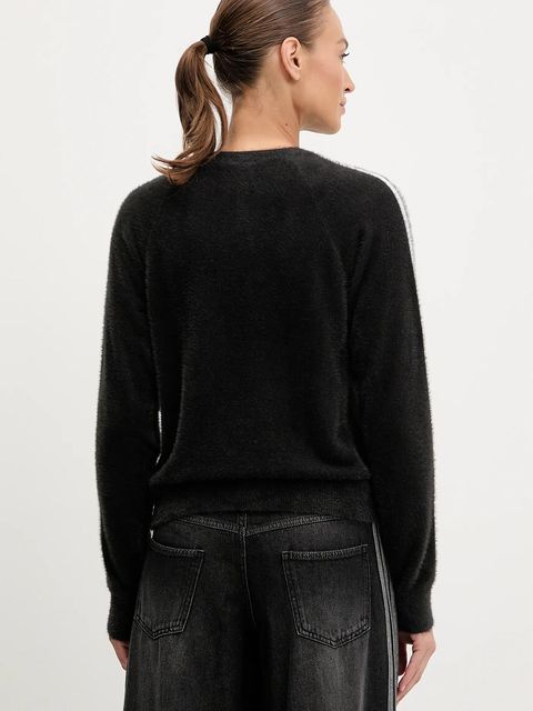 adidas Originals sweter Holiday Sweater damski kolor czarny lekki JX7813 - zdjęcie produktu nr 2