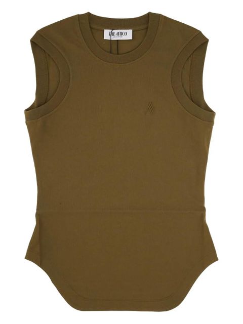 The Attico crew-neck sleeveless top - Green - zdjęcie produktu nr 1