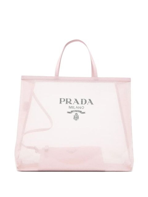 Prada logo-print tote bag - Pink - zdjęcie produktu nr 1