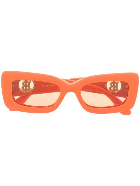 Burberry Eyewear logo-plaque tinted sunglasses - Orange - zdjęcie produktu nr 1