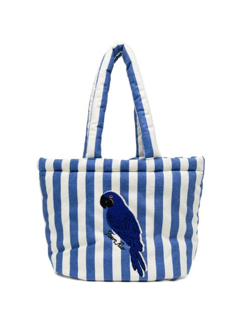 FARM Rio parrot striped tote bag - Blue - zdjęcie produktu nr 1