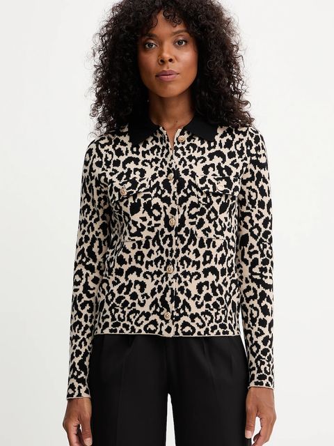 Morgan kardigan damski kolor beżowy MBOLEO - zdjęcie produktu nr 1