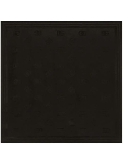 Dolce & Gabbana DG-logo jacquard twill scarf - Black - zdjęcie produktu nr 1