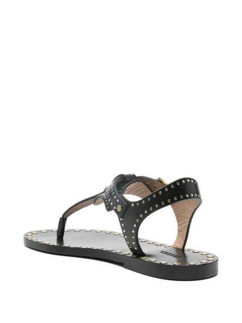 ISABEL MARANT studded buckle sandals - Black