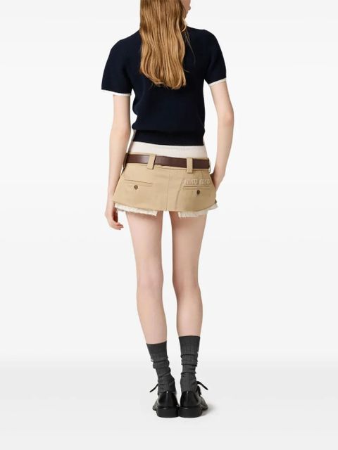 Miu Miu crew-neck T-shirt - Blue