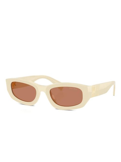 Miu Miu Eyewear geometric-frame sunglasses - Neutrals - zdjęcie produktu nr 2