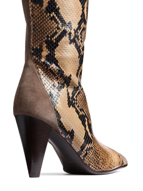 KHAITE Harvey over-the-knee high boots - Brown