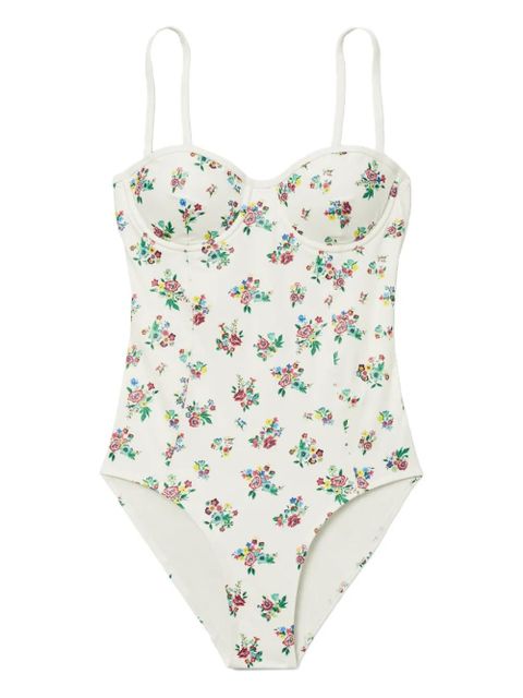 Tory Burch printed underwire swimsuit - Neutrals - zdjęcie produktu nr 1