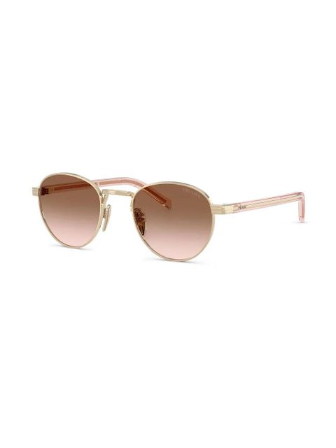 Prada Eyewear round-frame sunglasses - Gold - zdjęcie produktu nr 2