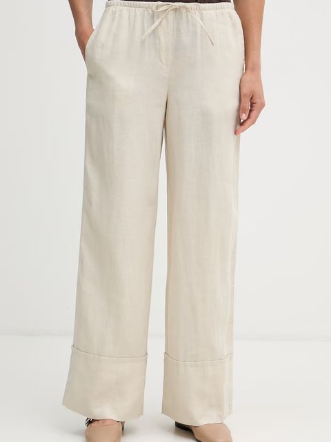 United Colors of Benetton spodnie damskie lniane - zdjęcie produktu nr 1