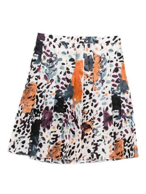 FENDI pleated-print skirt - White - zdjęcie produktu nr 1