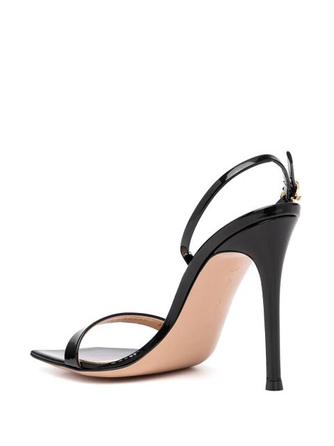 Gianvito Rossi Ribbon 105mm stiletto sandals - Black