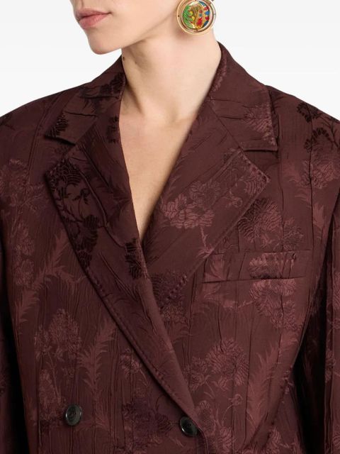 ETRO floral-print double-breasted jacket - Red - zdjęcie produktu nr 2