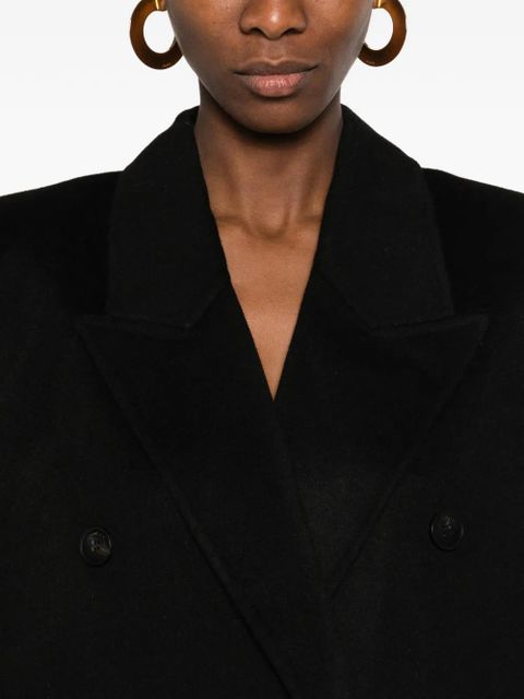 The Frankie Shop Gaia double-breasted coat - Black