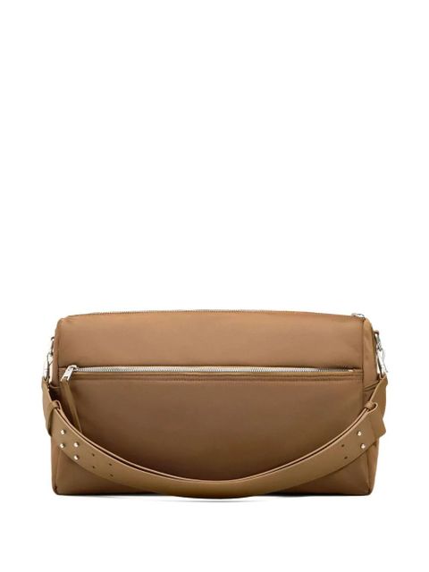 AMI Paris heart-patch shoulder bag - Brown