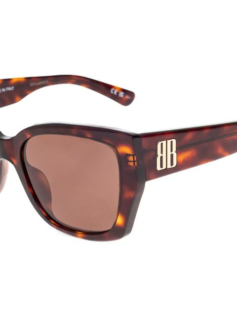 Balenciaga Eyewear tortoise logo sunglasses - Brown - zdjęcie produktu nr 2