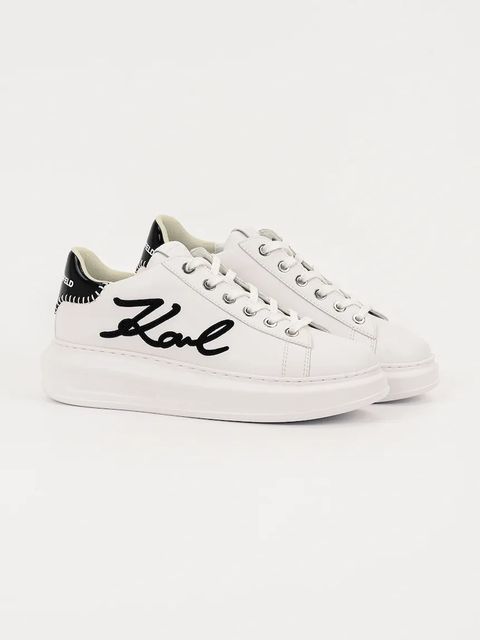 Karl Lagerfeld sneakersy skórzane KAPRI damskie kolor biały KL62572A - zdjęcie produktu nr 2