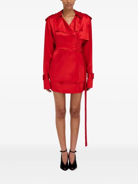 Ferragamo belted trench coat - Red - zdjęcie produktu nr 2