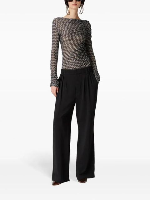 Missoni Dart-detailing trousers - Black