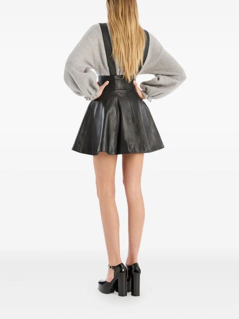 ROTATE BIRGER CHRISTENSEN leather mini skirt - Black