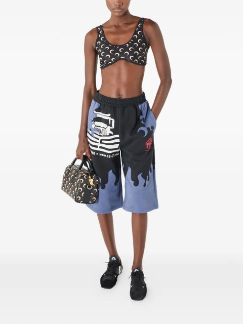 Marine Serre moon-print top bra - Black - zdjęcie produktu nr 2