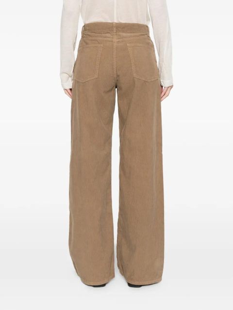 The Row Eglitta corduroy-pocket trousers - Brown