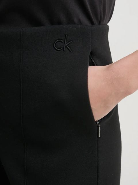 Calvin Klein spodnie damskie kolor czarny melanżowe K20K207947