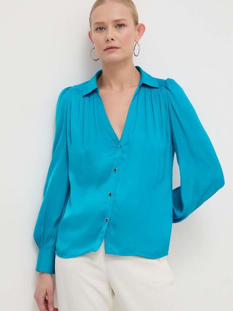 Morgan koszula CECIL damska kolor niebieski regular z kołnierzykiem klasycznym