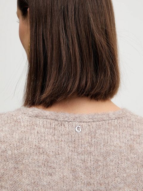 Guess sweter z domieszką wełny KIYOKA damski kolor brązowy W5BR0P Z4302