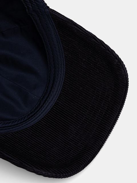 Gant czapka z daszkiem sztruksowa kolor granatowy 9900280