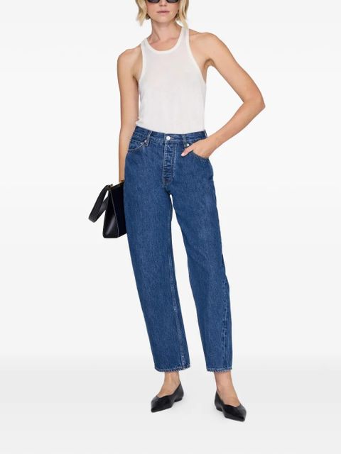 ANINE BING Fritz logo-patch jeans - Blue - zdjęcie produktu nr 2