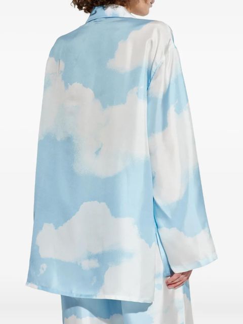 Moschino cloud-print shirt - Blue