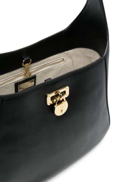 Lauren Ralph Lauren leather shoulder bag - Black
