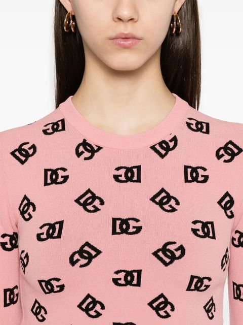 Dolce & Gabbana DNA DG-jacquard sweater - Pink