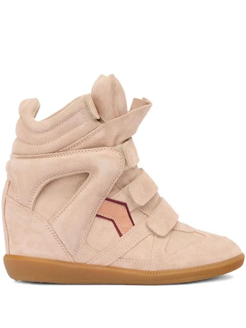 ISABEL MARANT 50mm Bekett leather sneakers - Neutrals - zdjęcie produktu nr 1