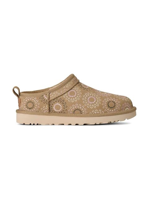 UGG kapcie zamszowe W Classic Micro Sun Stitch