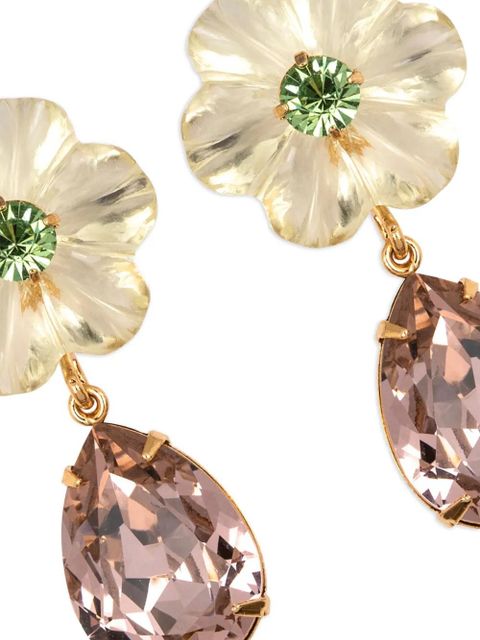 Jennifer Behr Juna flower-drop earrings - Gold - zdjęcie produktu nr 2