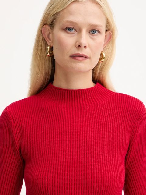 Twinset sukienka z dodatkiem wełny