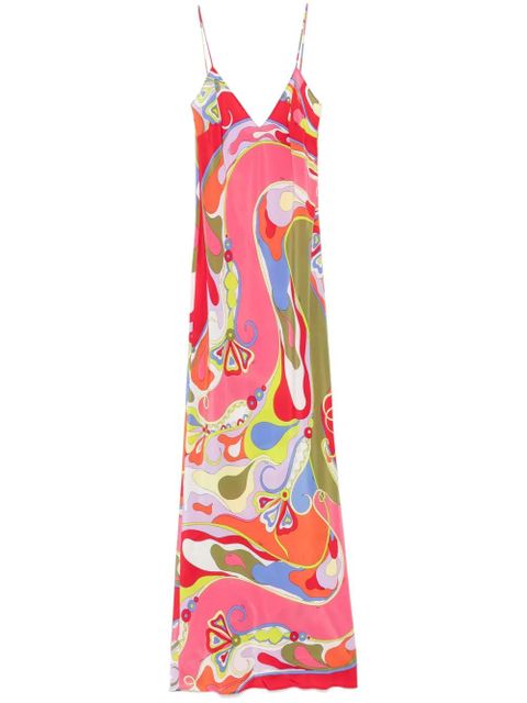 PUCCI Orchidee-print dress - Red - zdjęcie produktu nr 1