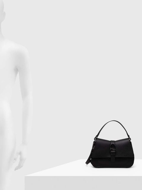 Furla torebka skórzana kolor czarny